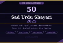 50 Sad Urdu Shayari 2025 | Deep & Touching Emotions sad Urdu shayari 2025 by Ghalib Faiz Iqbal Jaun Elia Parveen Shakir