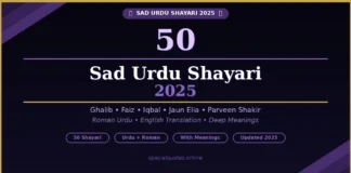 50 Sad Urdu Shayari 2025 | Deep & Touching Emotions sad Urdu shayari 2025 by Ghalib Faiz Iqbal Jaun Elia Parveen Shakir