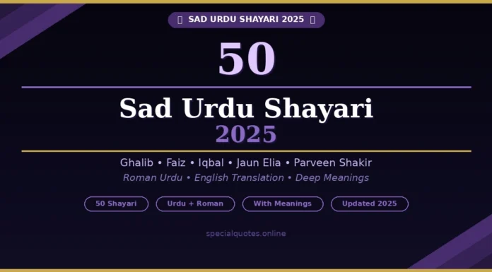 50 Sad Urdu Shayari 2025 | Deep & Touching Emotions sad Urdu shayari 2025 by Ghalib Faiz Iqbal Jaun Elia Parveen Shakir
