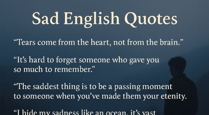 Top 10 Sad English Quotes That Will Touch Your Heart (With Meaning)