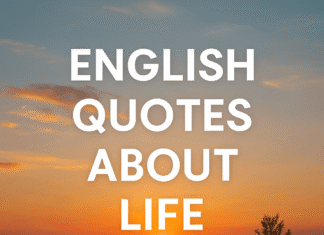 English Quotes About Life