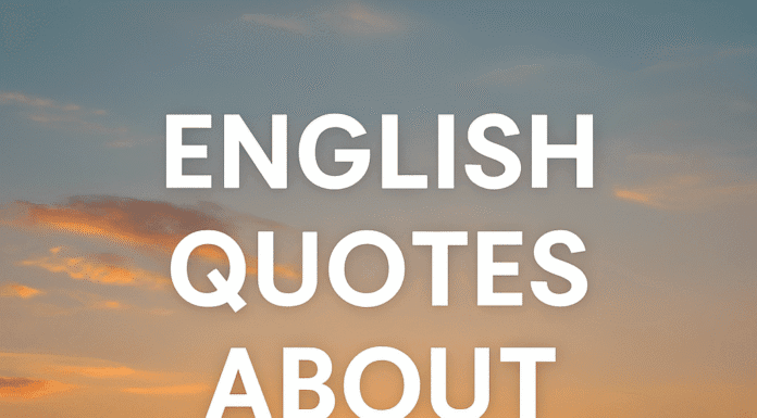 English Quotes About Life
