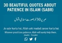 30 Beautiful Quotes About Patience in Islam (Sabr) Beautiful Sabr Quote in Islam with Space for Urdu