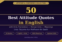 50 Best Attitude Quotes in English with Urdu Translation attitude quotes in English with Urdu translation