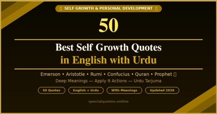 self growth quotes in English with Urdu translation