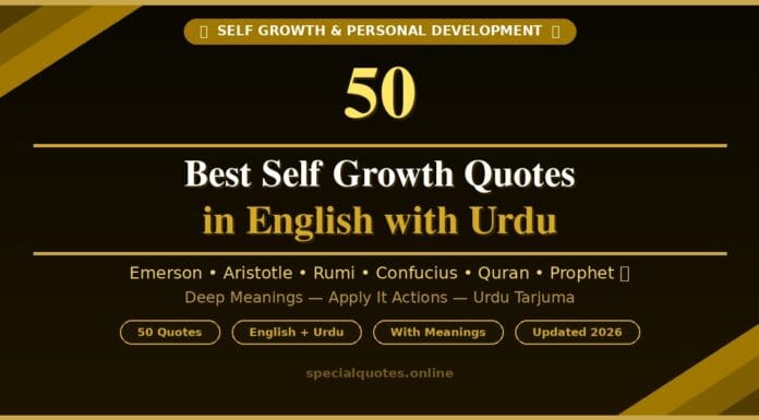 50 Best Self Growth Quotes in English with Urdu Translation self growth quotes in English with Urdu translation